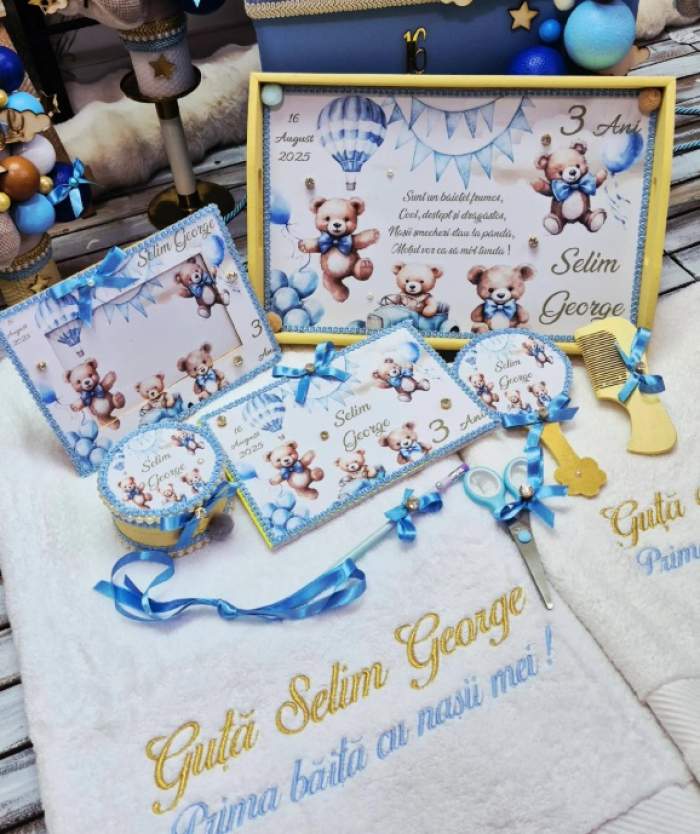 Imagini de la botezul fiului lui Nicolae Guță! Al 12-lea copil al artistului, Selim George, a fost creștinat la vârsta de 3 ani | FOTO
