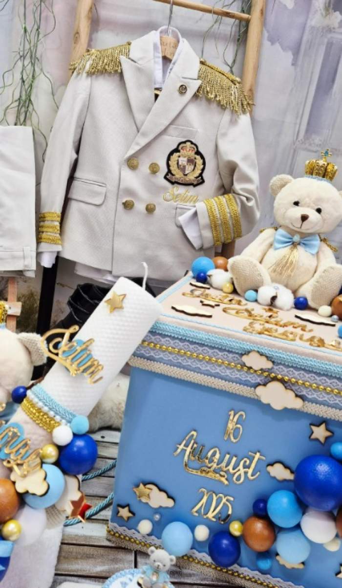 Imagini de la botezul fiului lui Nicolae Guță! Al 12-lea copil al artistului, Selim George, a fost creștinat la vârsta de 3 ani | FOTO