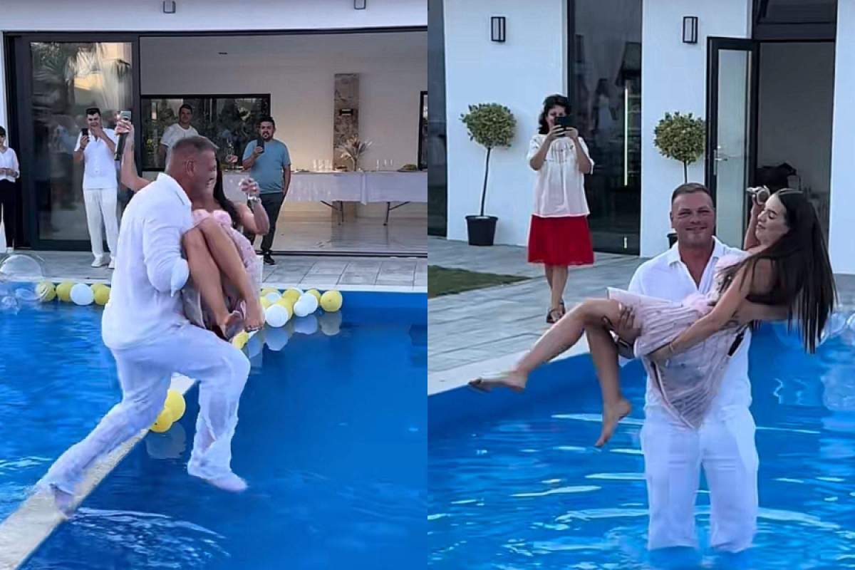 Cum a reacționat soția bărbatului care a sărit cu Georgiana Lobonț în piscină! Femeia, reacție tranșantă: "Priviți oameni buni..." | FOTO