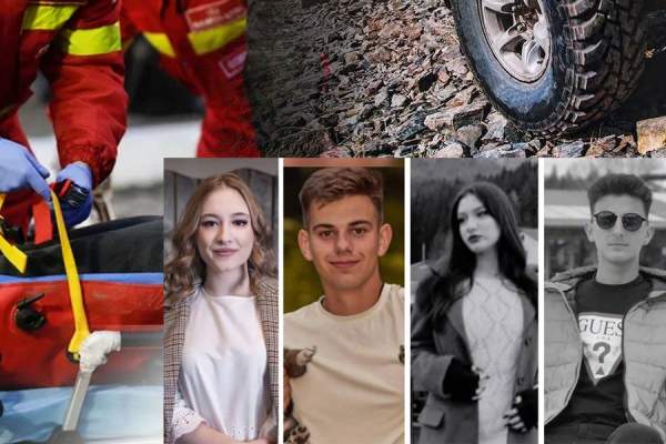 Ei sunt cei patru tineri morți în accidentul din Argeș! Ștefan și Ștefania urmau să se căsătorească. Familia se pregătește, în schimb, de înmormântare | FOTO