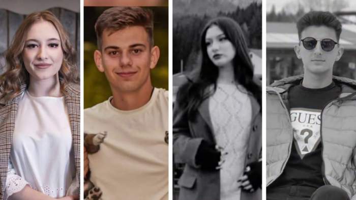 cei patru tineri din Argeș