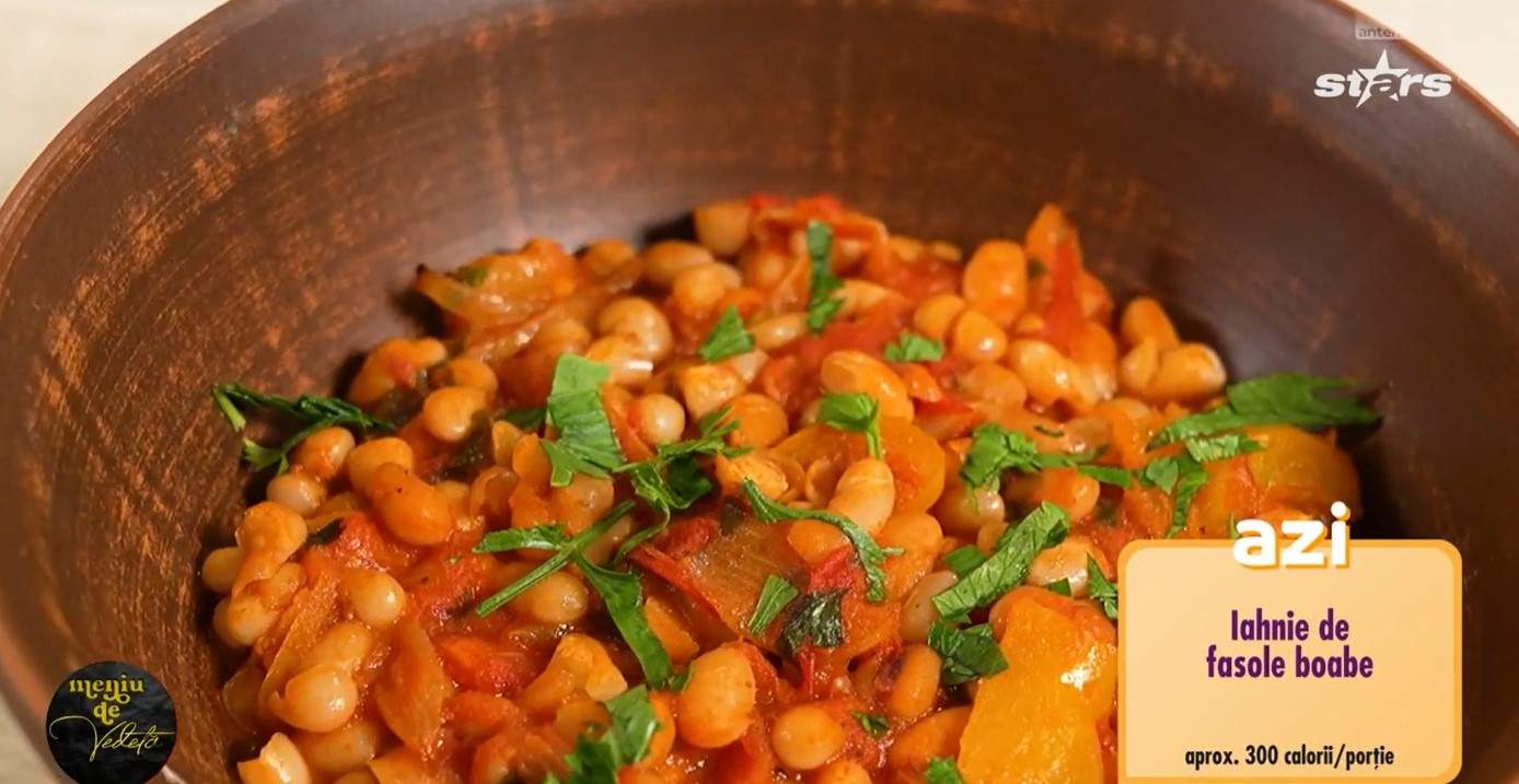 Rețetă de iahnie de fasole boabe, gătită de Horia Manea, la Meniu de vedetă. De ce ingrediente ai nevoie