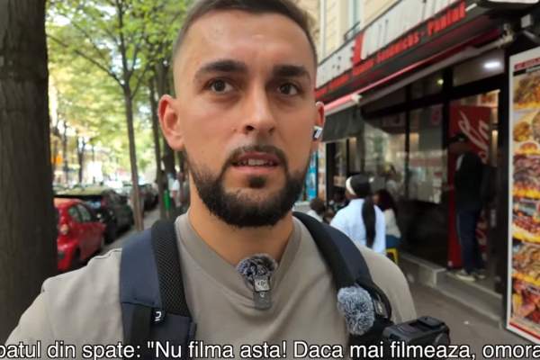 Scene de teroare în Paris! Un vlogger român, vânat de traficanți: „M-a prins de gât pentru că filmam!”. Cum a reușit acesta să scape