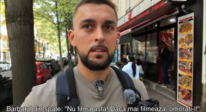 Scene de teroare în Paris! Un vlogger român, vânat de traficanți: „M-a prins de gât pentru că filmam!”. Cum a reușit acesta să scape