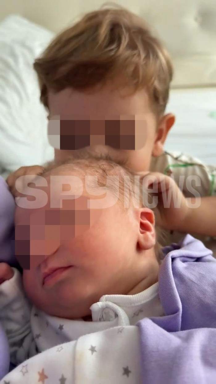 Fiul lui Luis Gabriel și-a cunoscut surioara! Cum a reacționat băiețelul când a ajuns la spital. Imagini emoționante | FOTO