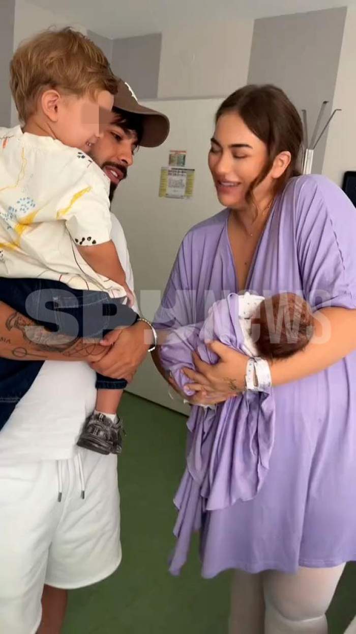Fiul lui Luis Gabriel și-a cunoscut surioara! Cum a reacționat băiețelul când a ajuns la spital. Imagini emoționante | FOTO