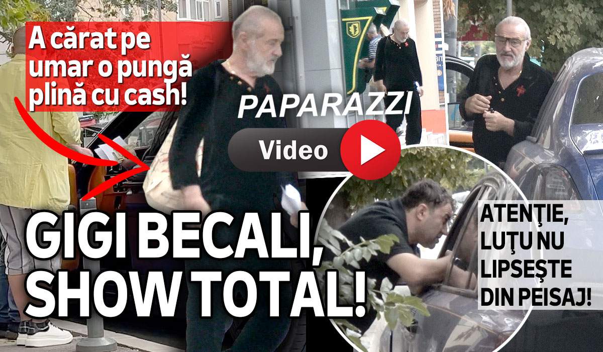 Gigi Becali, show total! A cărat pe umar o pungă plină cu cash! Atenţie, Luţu nu lipseşte din peisaj! | PAPARAZZI