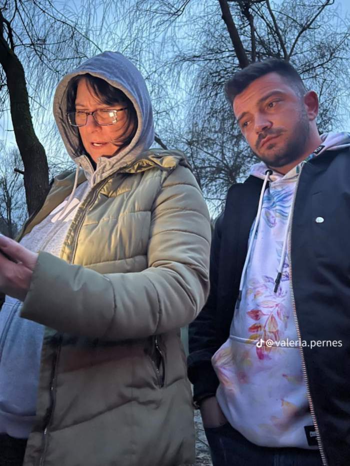 Andrei Perneș și mama lui