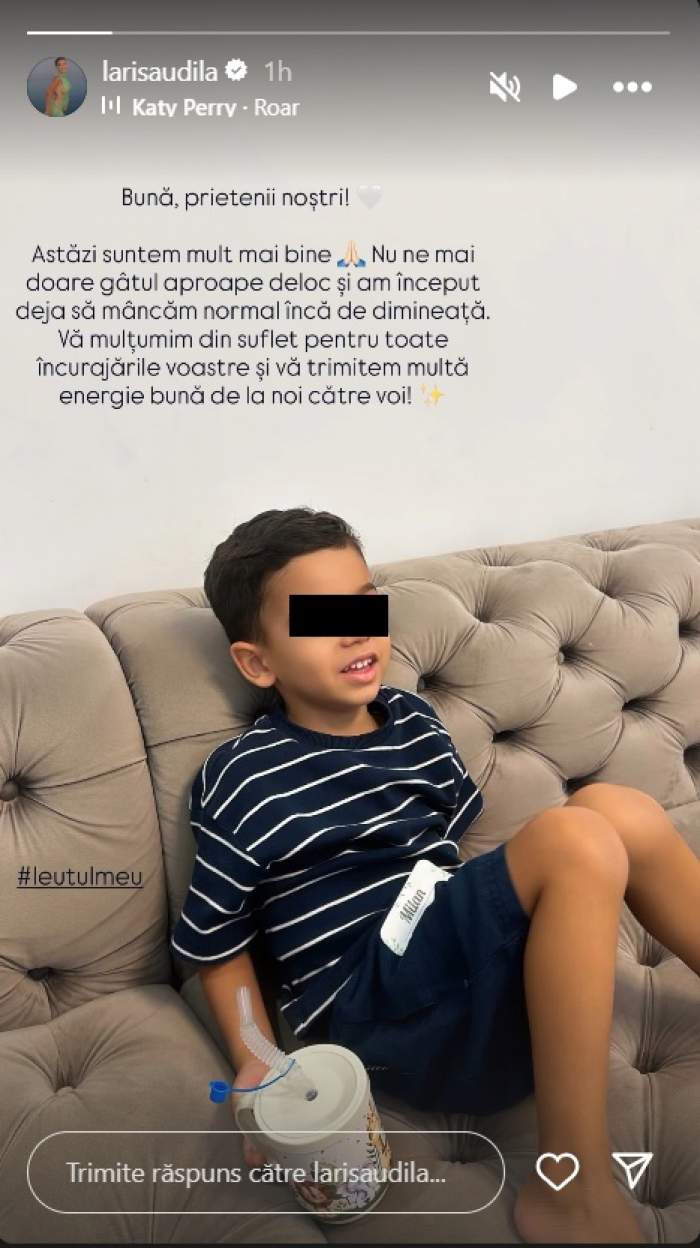 larisa udila si fiul