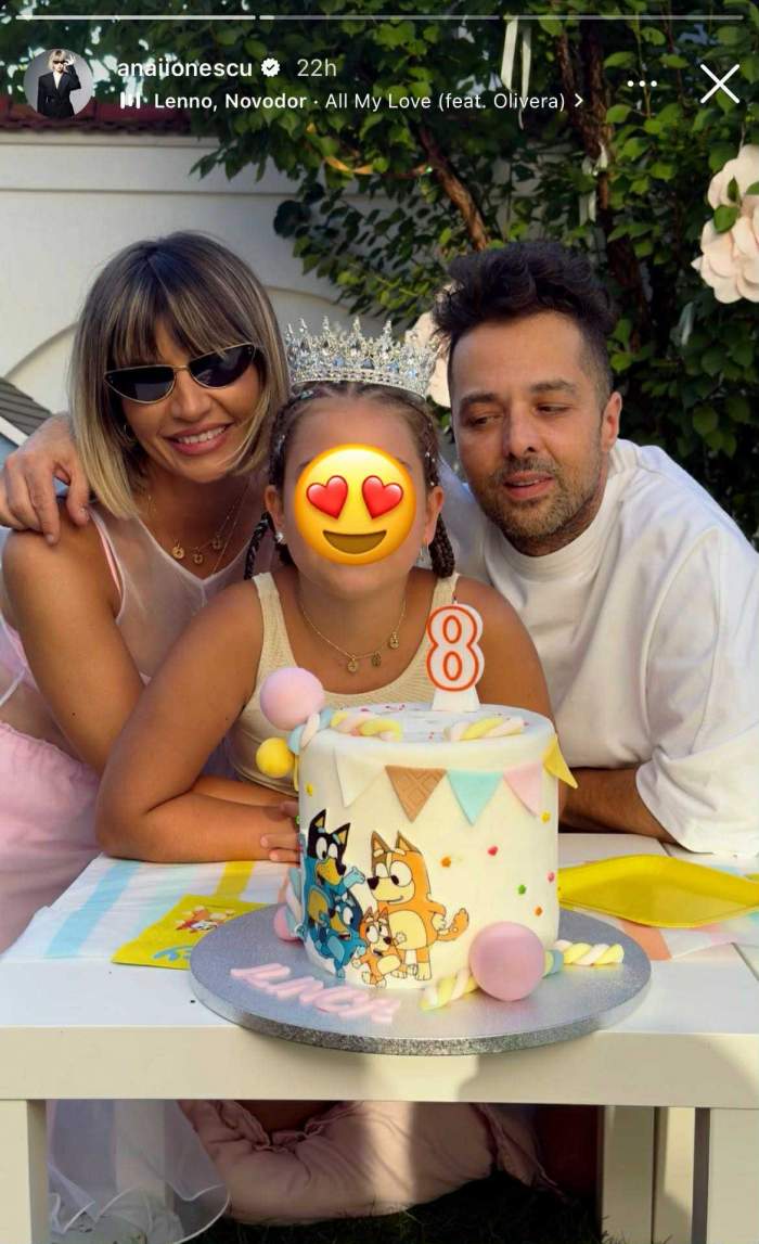 Fiica Anei și a lui Tudor Ionescu, Ilinca, a împlinit 8 ani! Ce cadou a primit micuța din partea părinților | FOTO