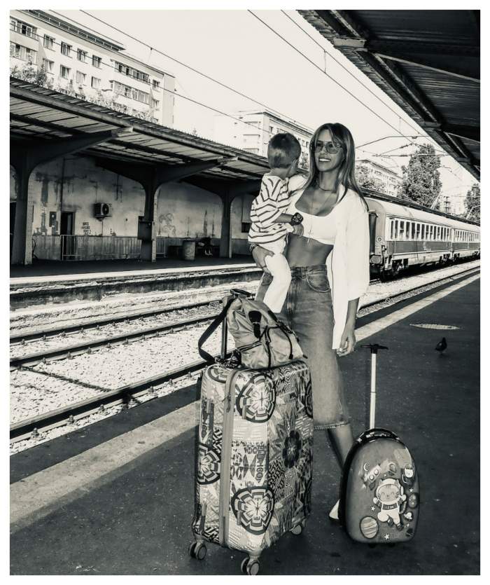 Gabriela Prisăcariu, vacanță cu fiul ei, Tiago, pentru prima dată. Cei doi au călătorit cu trenul împreună: „Am emoții”