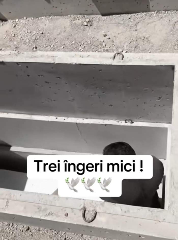 Noemi și Bogdan la înmormântarea copiilor lor
