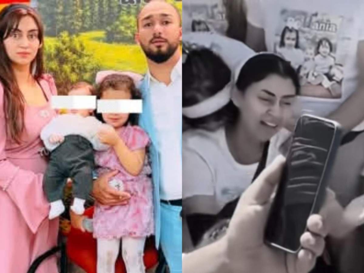 Noemi și Bogdan la înmormântarea copiilor lor