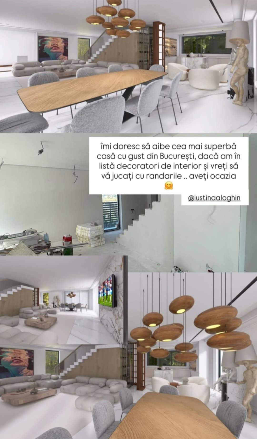 imagini cu casa Iustinei Loghin și a lui Cornel Luchian