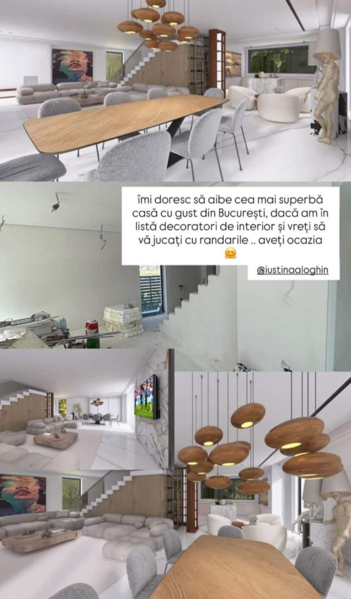 imagini cu casa Iustinei Loghin și a lui Cornel Luchian