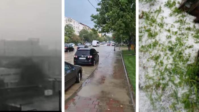 Imagini cutremurătoare din Suceava! Furtunile și bucățile mari de gheață au făcut prăpăd | FOTO