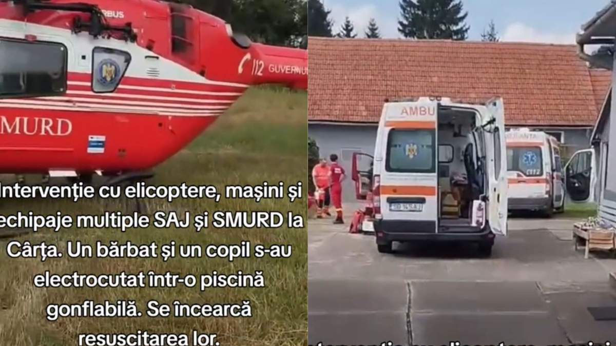 Tată și fiu, morți electrocutați într-o piscină, în Cârța, județul Sibiu. Medicii nu au mai putut face nimic | VIDEO