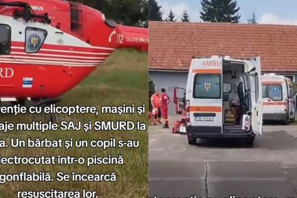 Tată și fiu, morți electrocutați într-o piscină, în Cârța, județul Sibiu. Medicii nu au mai putut face nimic | VIDEO