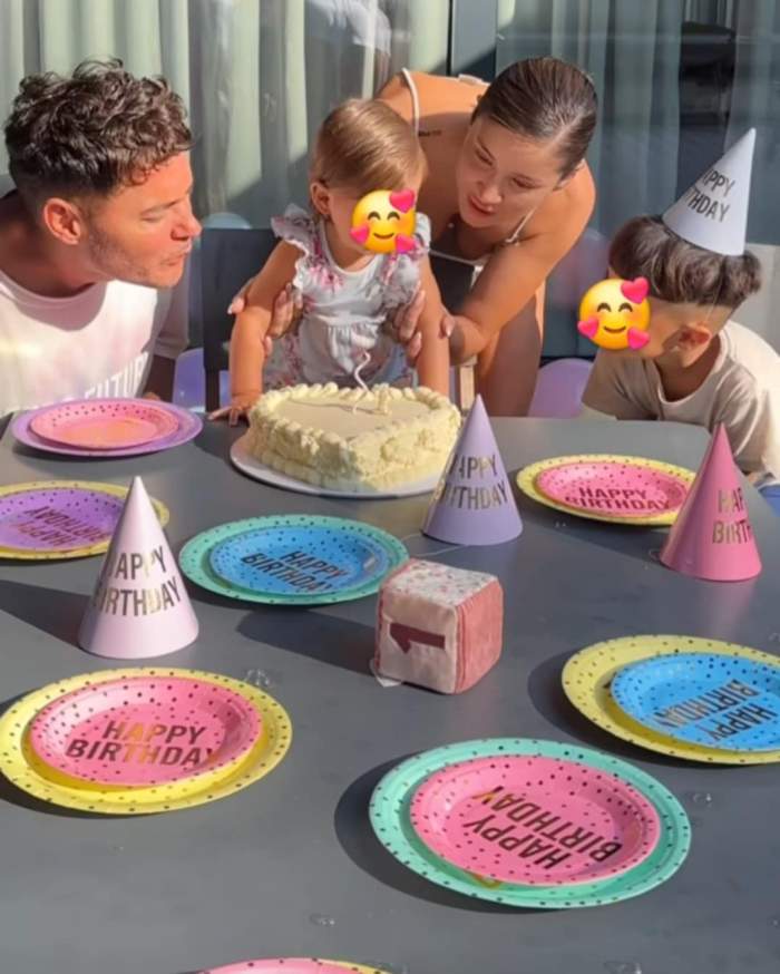 Alina Ceușan și familia ei
