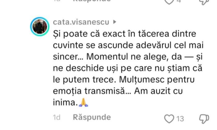 mesajul lui Cătălin Vișănescu