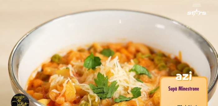 Supă Minestrone după rețeta lui Chef Horia Manea. Cum să obții un preparat delicios