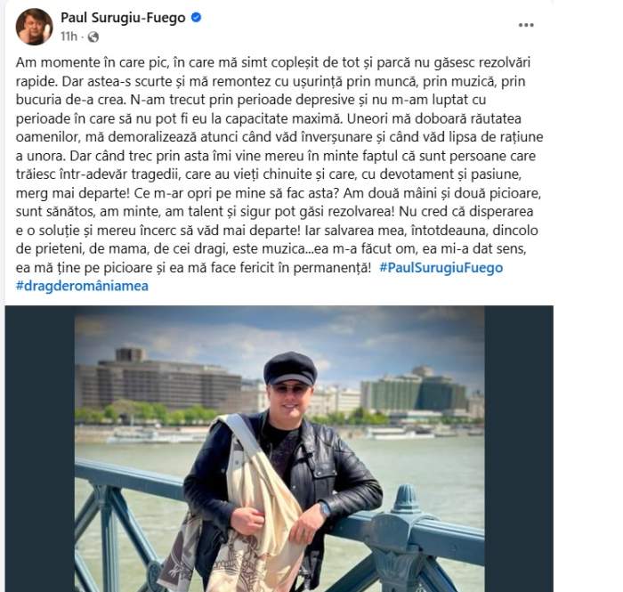 Fuego, mesaj emoționant! Ce spune artistul despre momentele dificile: "Mă doboară răutatea oamenilor..." | FOTO