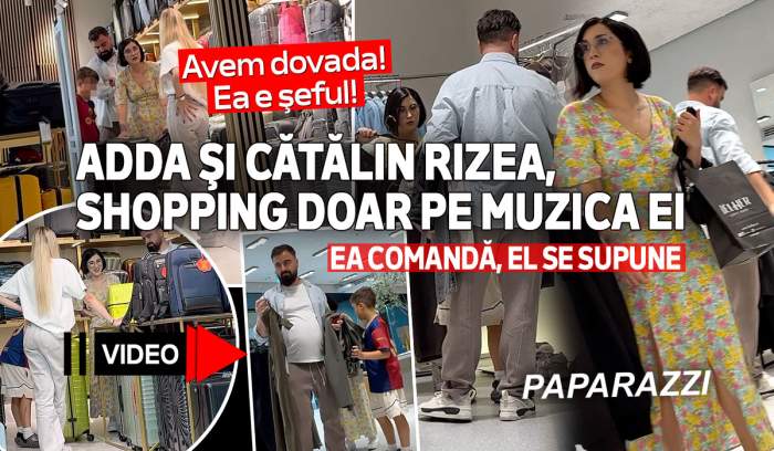 Avem dovada! Ea e șeful! Adda și Cătălin Rizea, shopping doar pe muzica ei! Ea comandă, el se supune | PAPARAZZI