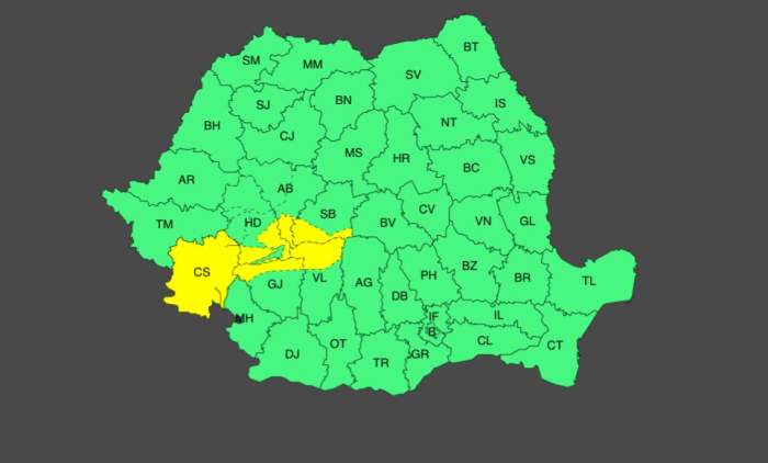 Furtuni și vreme rea în acest weekend! A fost emis Cod galben pentru mai multe zone din țară | HARTA