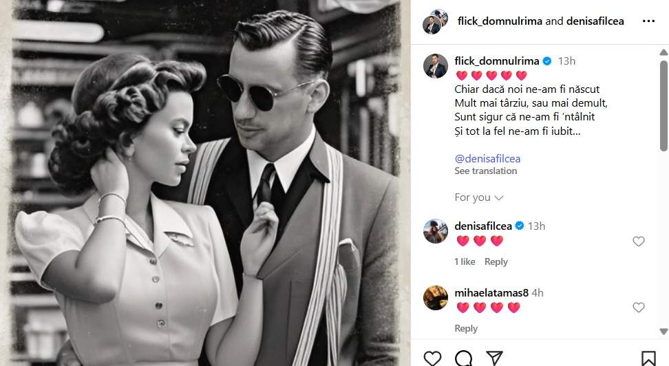 Flick, declarație de dragoste emoționantă pentru soția lui, Denisa. Cei doi sunt suflete pereche: "Sunt sigur că..." | FOTO