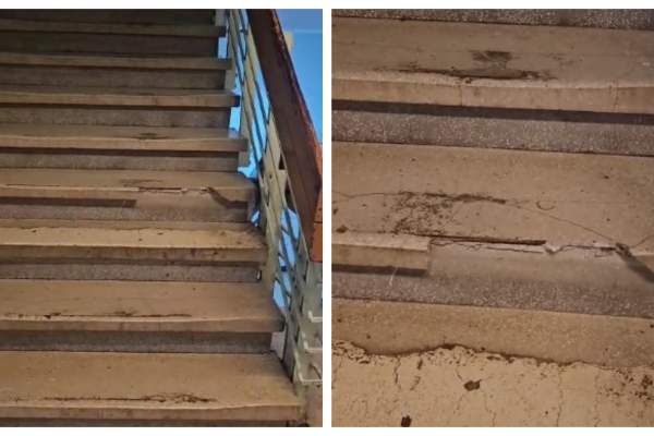 Caz tulburător în Reșița. Un bărbat de 66 de ani a murit la spital, pe scări, după ce una dintre trepte s-ar fi rupt sub el