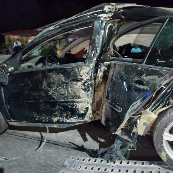 Accident grav în Piatra-Olt! Nouă victime, după ce un tânăr de 19 ani a intrat cu mașina într-o terasă plină