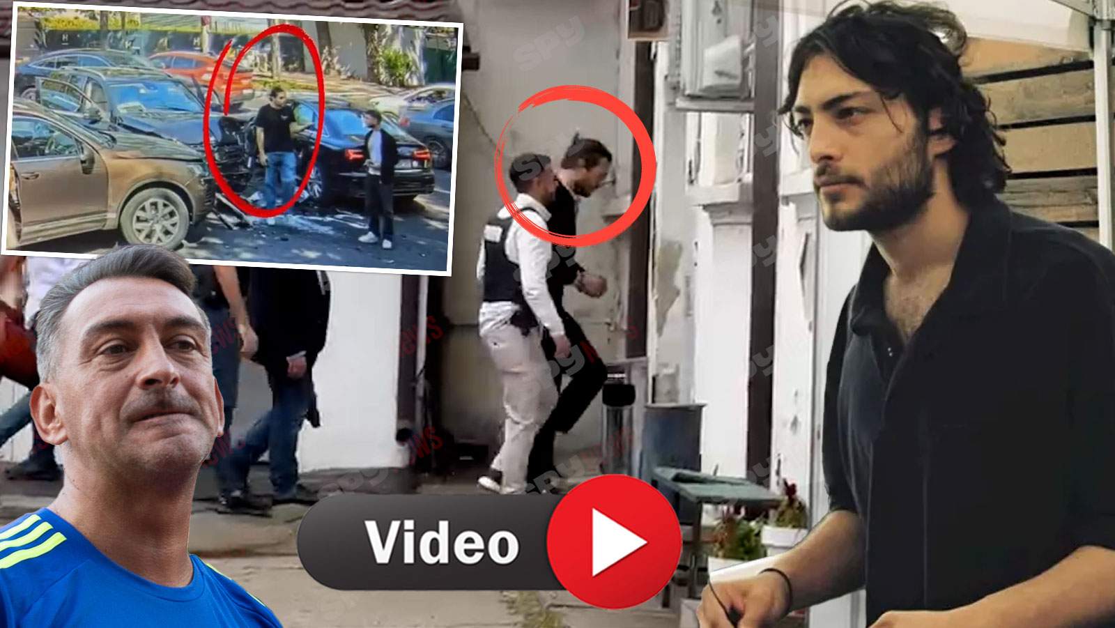 Toto Dumitrescu a ajuns la Brigada Rutieră. Fiul lui Ilie Dumitrescu, încătușat, e însoțit și de avocatul său | VIDEO