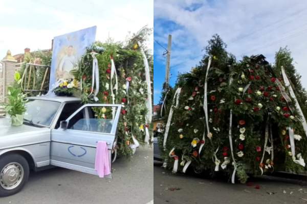 Bărbatul ucis în Craiova, în timpul unei răfuieli între clanuri, a fost condus pe ultimul drum. Zeci de persoane au participat la înmormântare | FOTO
