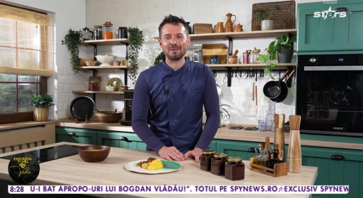 Rețeta de macrou în sos roşu cu mămăliguţă după rețeta lui Chef Horia Manea. Ingredientul secret care nu trebuie să lipsească