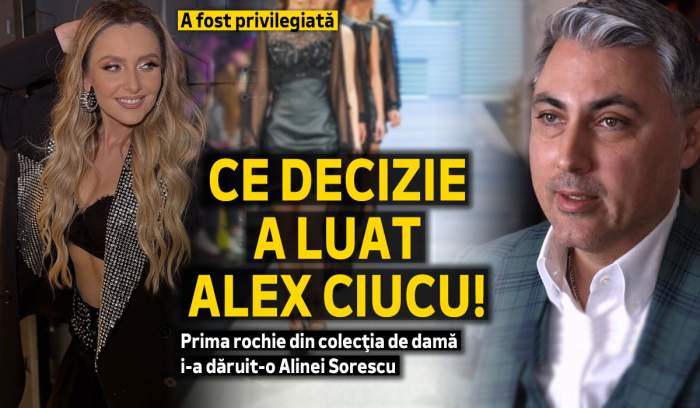 A fost privilegiată! Ce decizie a luat Alex Ciucu! Prima rochie din colecţia de damă i-a dăruit-o Alinei Sorescu