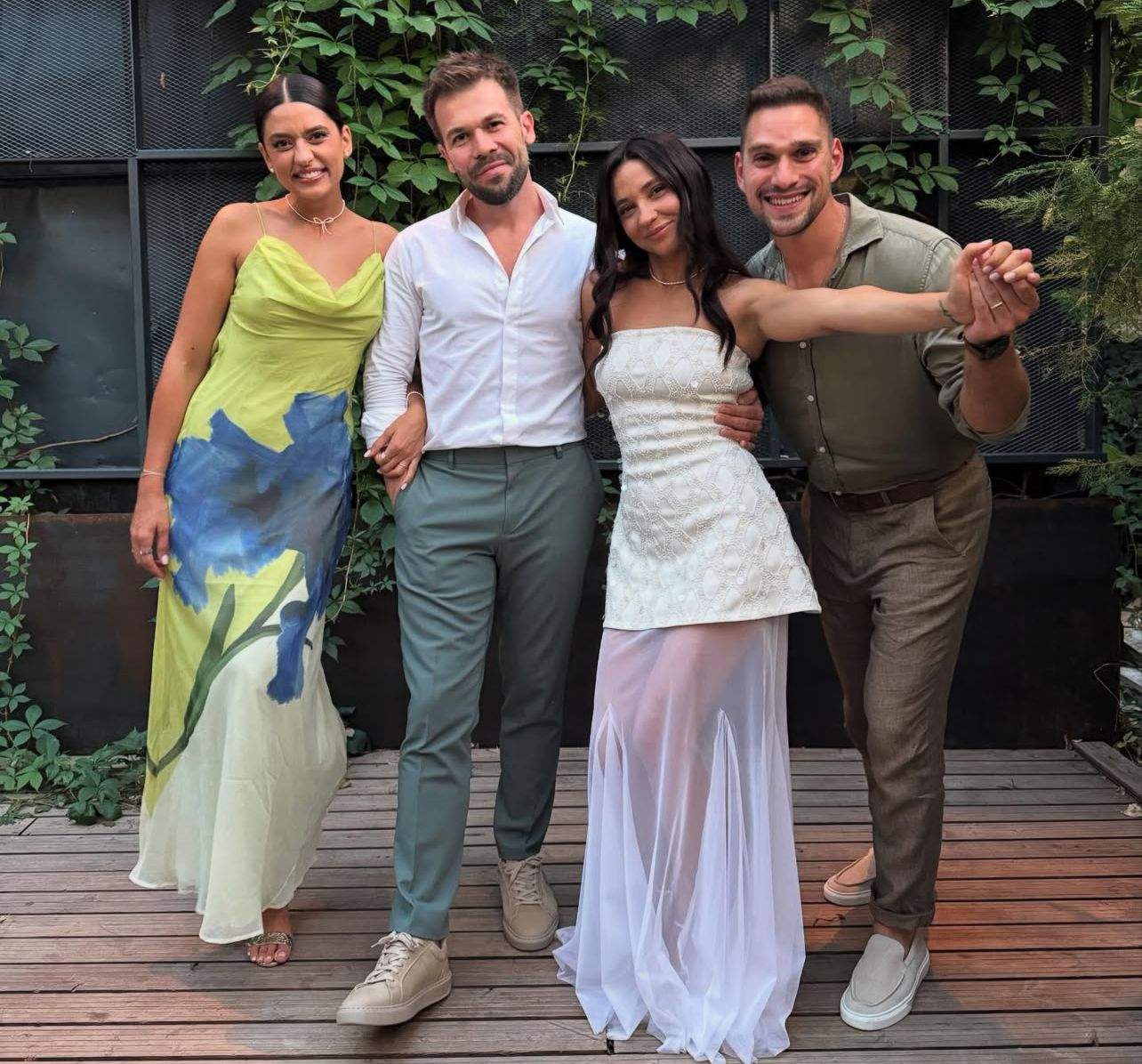 Oana și Vlad Gherman au fost nași pentru prima dată. Cei doi au cununat un cuplu | FOTO
