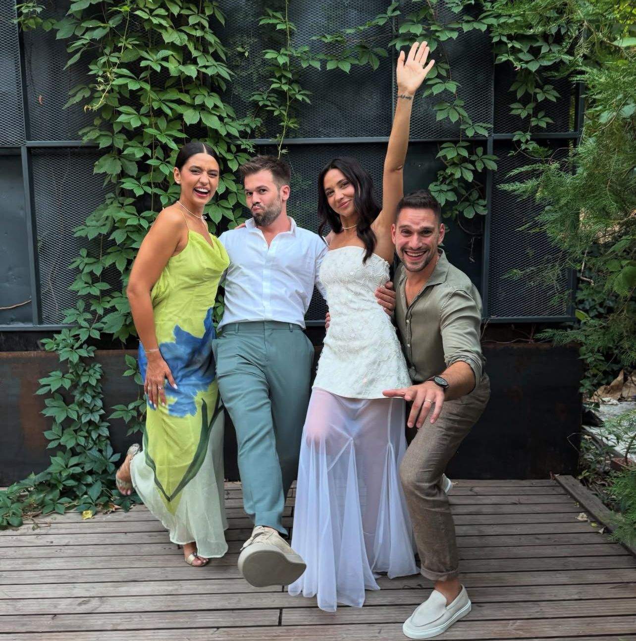 Oana și Vlad Gherman au fost nași pentru prima dată. Cei doi au cununat un cuplu | FOTO