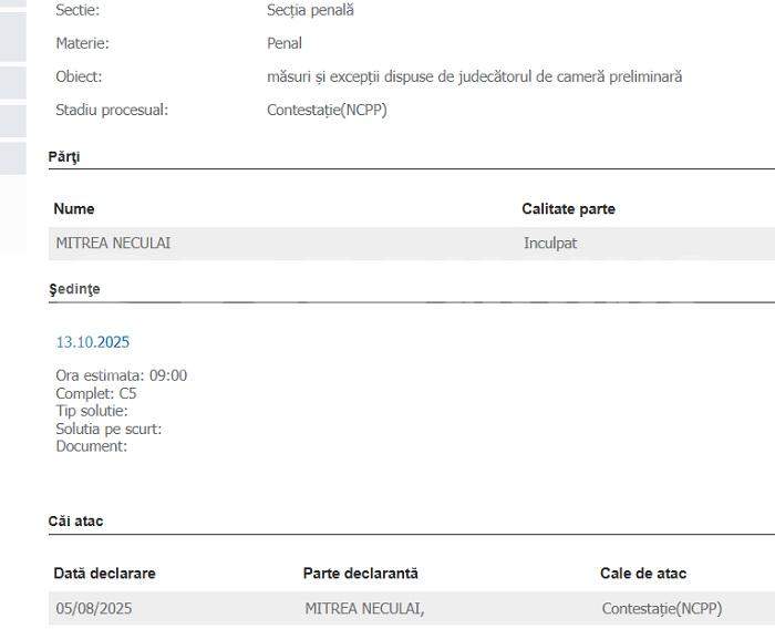 Informaţii din dosar | Asasinul de femei „Șacalul” i-a atacat pe gardieni | A recunoscut două crime, însă neagă această faptă