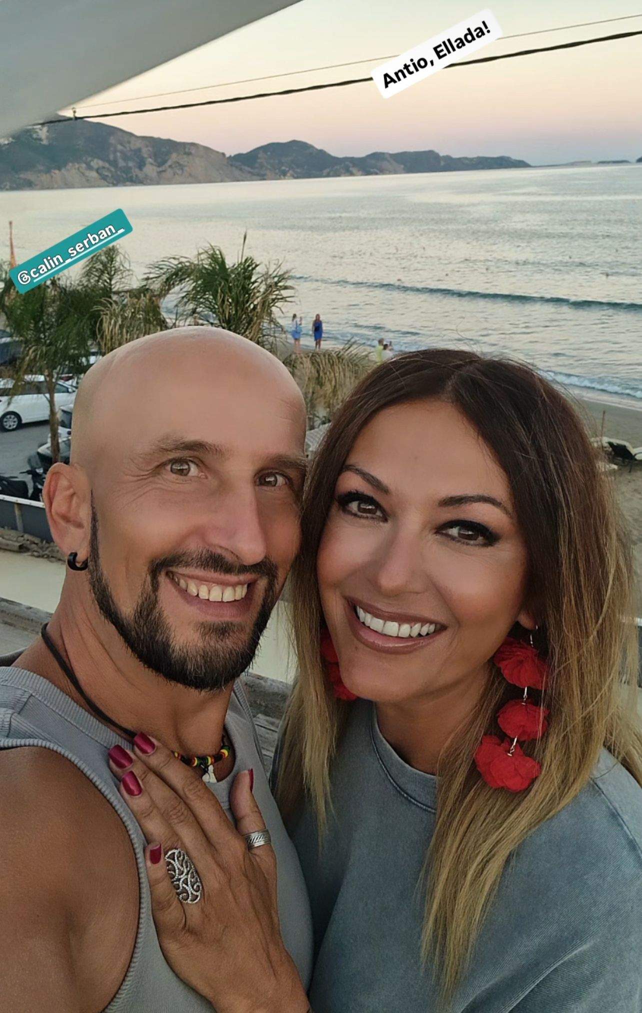 Anca Țurcașiu și Călin Șerban, triști că s-a încheiat vacanța! Au plecat pe focuri de artificii din Grecia | FOTO