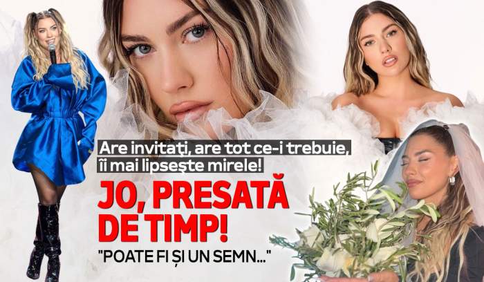 Jo, presată de timp! Artista „caută” mire: „Poate fi și un semn…”