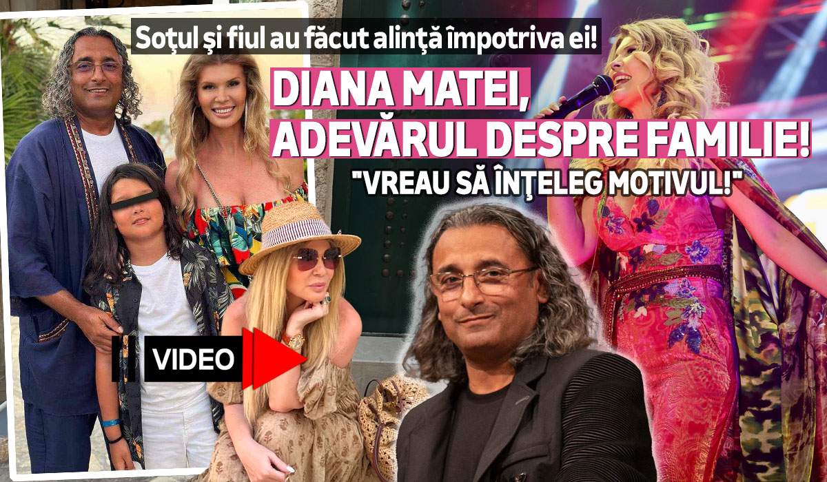 Soţul şi fiul au făcut alinţă împotriva ei! Diana Matei, adevărul despre familie: "Vreau să înţeleg motivul!" | VIDEO