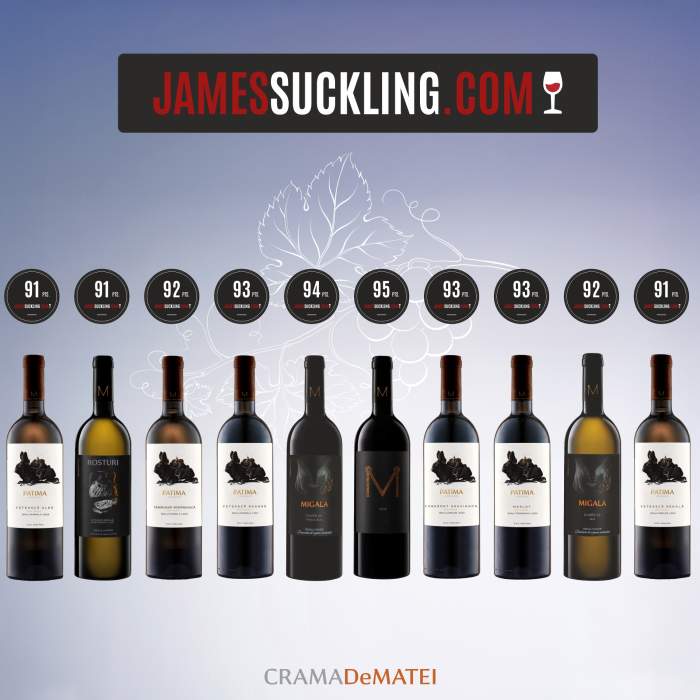 Crama DeMatei înregistrează cel mai mare scor istoric pentru un vin românesc la James Suckling: Matei 2020 – 95 de puncte!