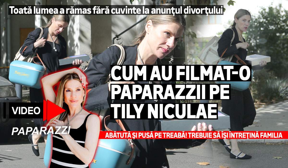Cum au filmat-o paparazzii pe Tily Niculae. Abătută şi pusă pe treabă! Trebuie să îşi întreţină familia