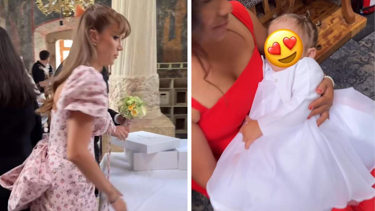 Au apărut primele imagini de la botezul fiicei Alinei Ceușan! De astăzi, Perla este creștină | FOTO