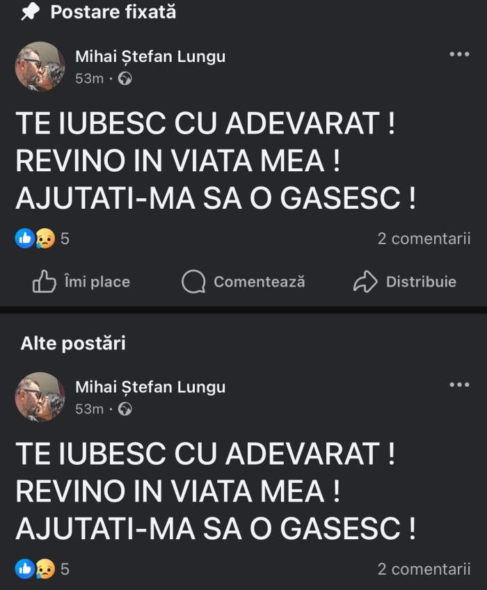 Cuvintele sfâșietoare scrise de iubitul Ioanei Popescu
