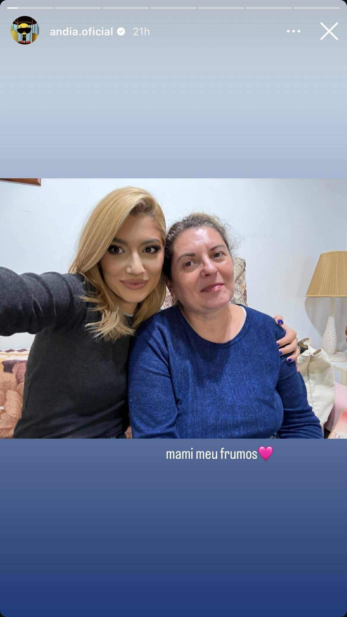 Andia, imagine rară cu mama ei. Cum arată femeia care i-a dat viață artistei: "Mami meu frumos" |​ FOTO 