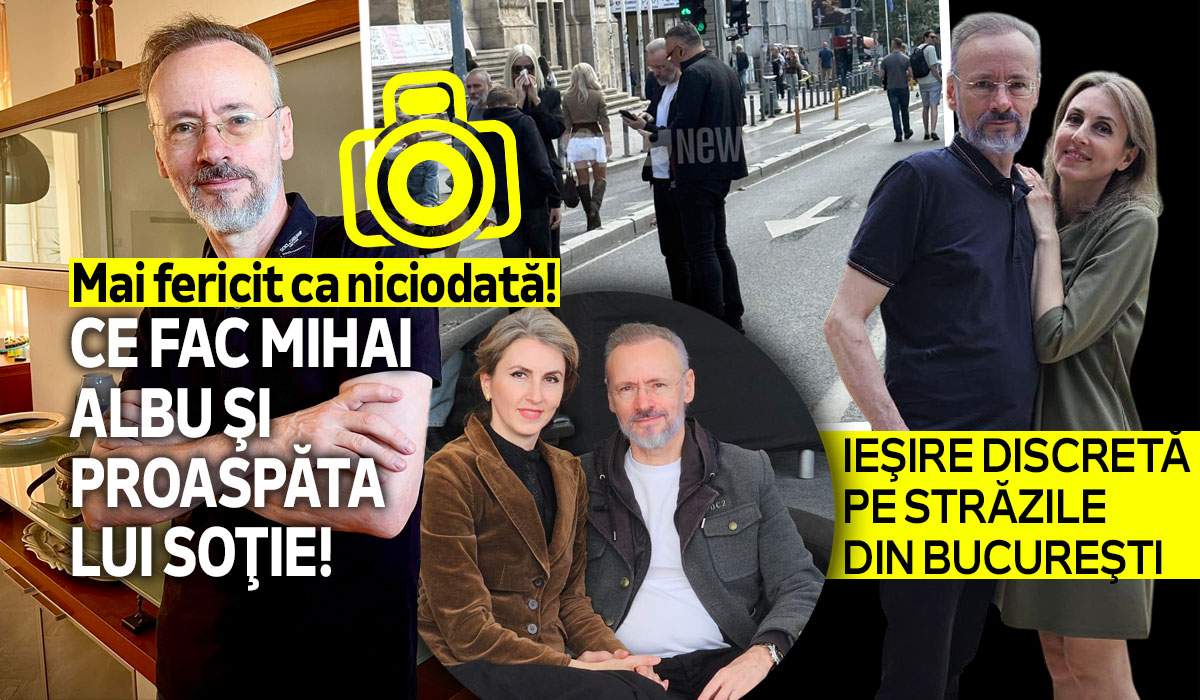 Mai fericit ca niciodată! Ce fac Mihai Albu şi proaspăta lui soţie!  Ieşire discretă pe străzile din Bucureşti