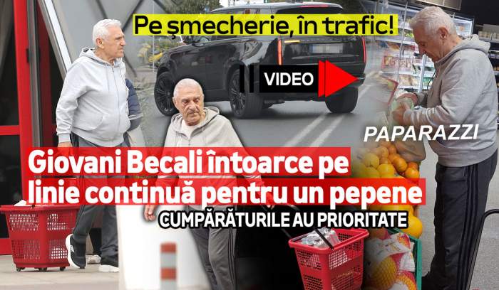 Pe şmecherie, în trafic! Giovani Becali întoarce pe linie continuă pentru un pepene. Cumpărăturile au prioritate | PAPARAZZI