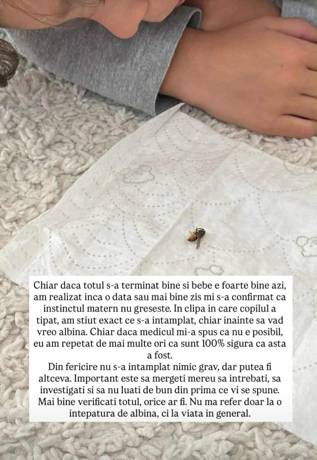 Ștefana Peev, de urgență la spital cu fiul cel mic! Atlas a fost înțepat de o albină. Cum a reacționat | FOTO
