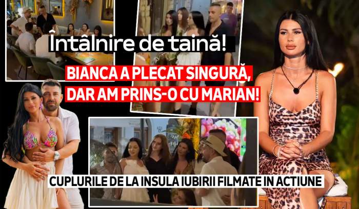 Întâlnire de taină! Bianca a plecat singură, dar am prins-o cu Marian! Cuplurile de la Insula iubirii filmate în acțiune